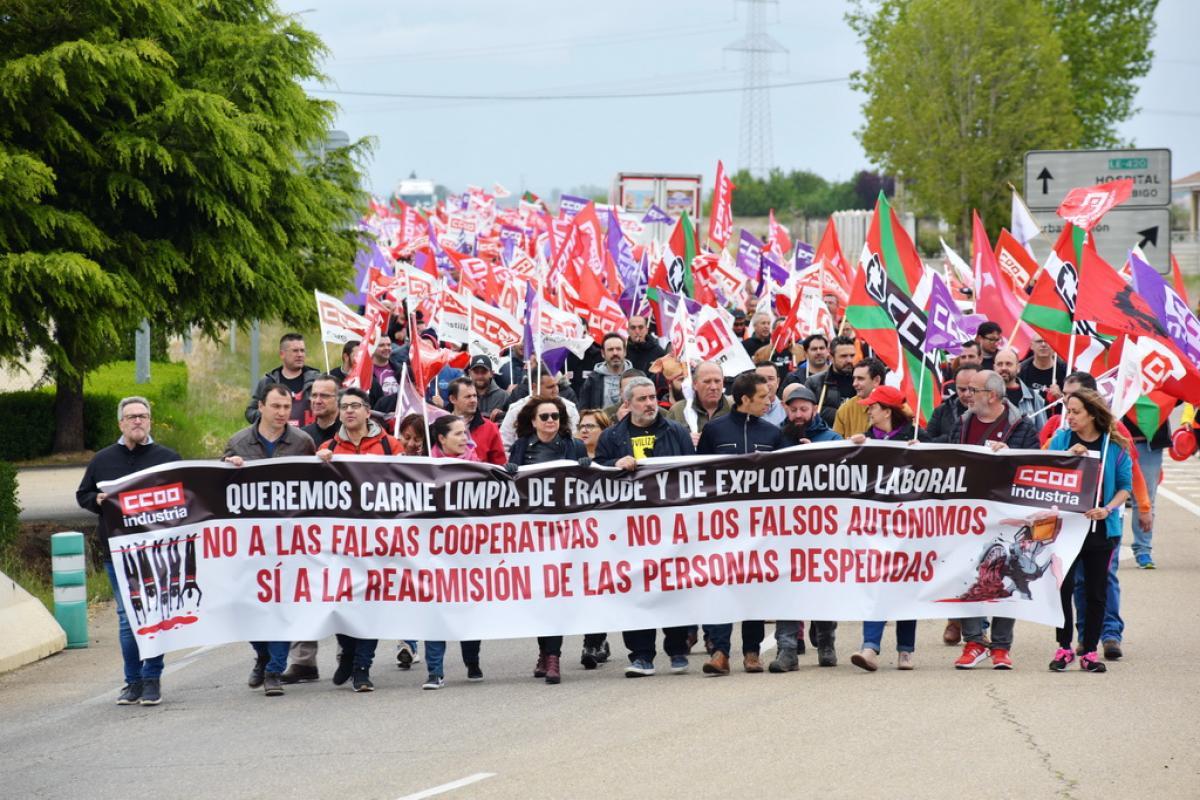 Marcha contra los falsos autónomos de Embutidos Rodríguez (Mayo 2019)