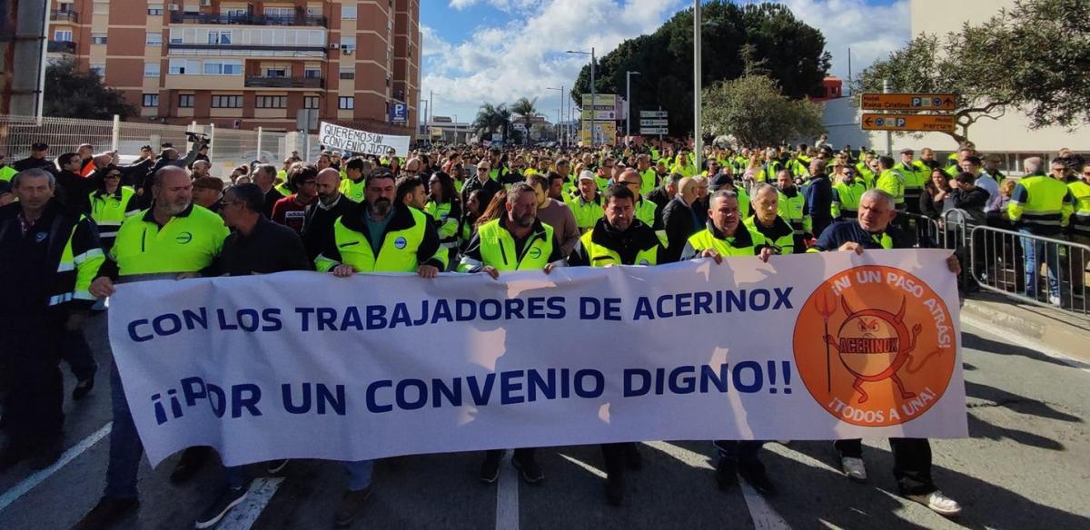 Movilización de la plantilla de Acerinox del 29 de febrero