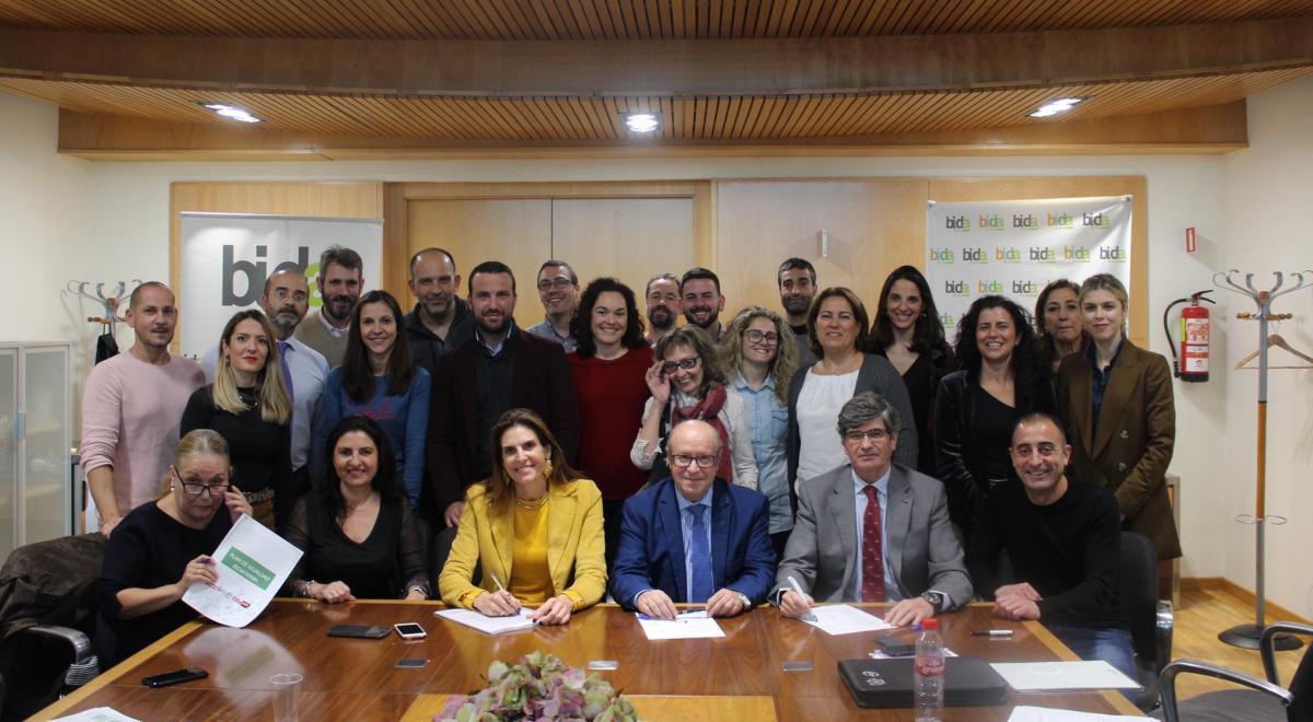 Firmantes del I Plan de Igualdad en Bidafarma