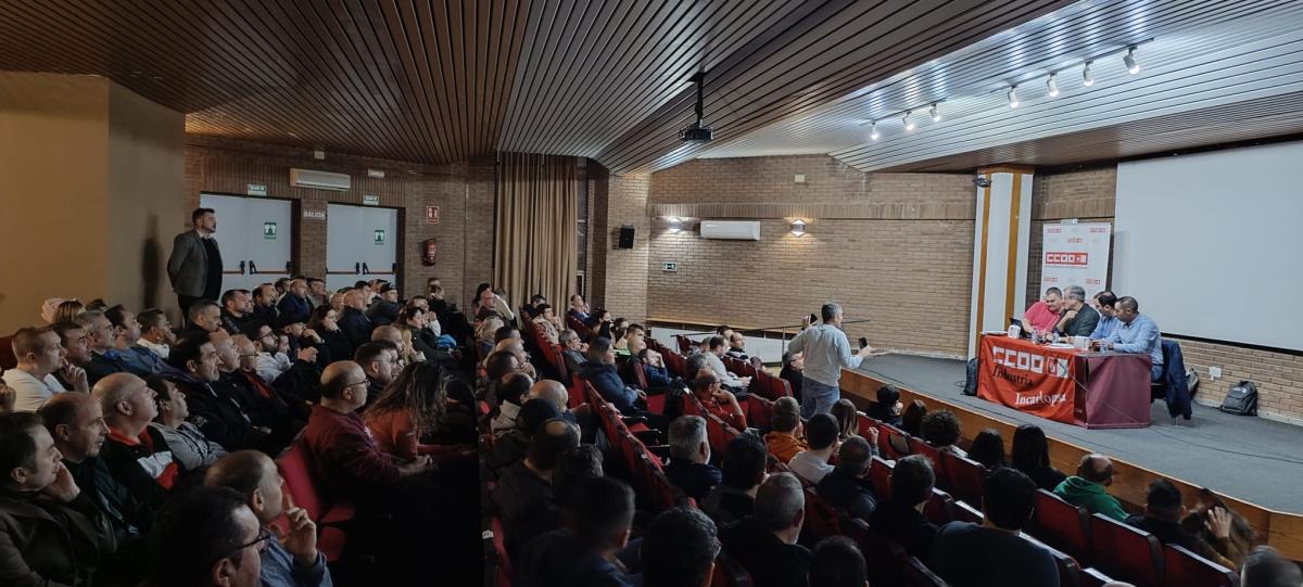 Asamblea de delegados y delegadas de la industria cárnica celebrada en Tarancón (Cuenca)