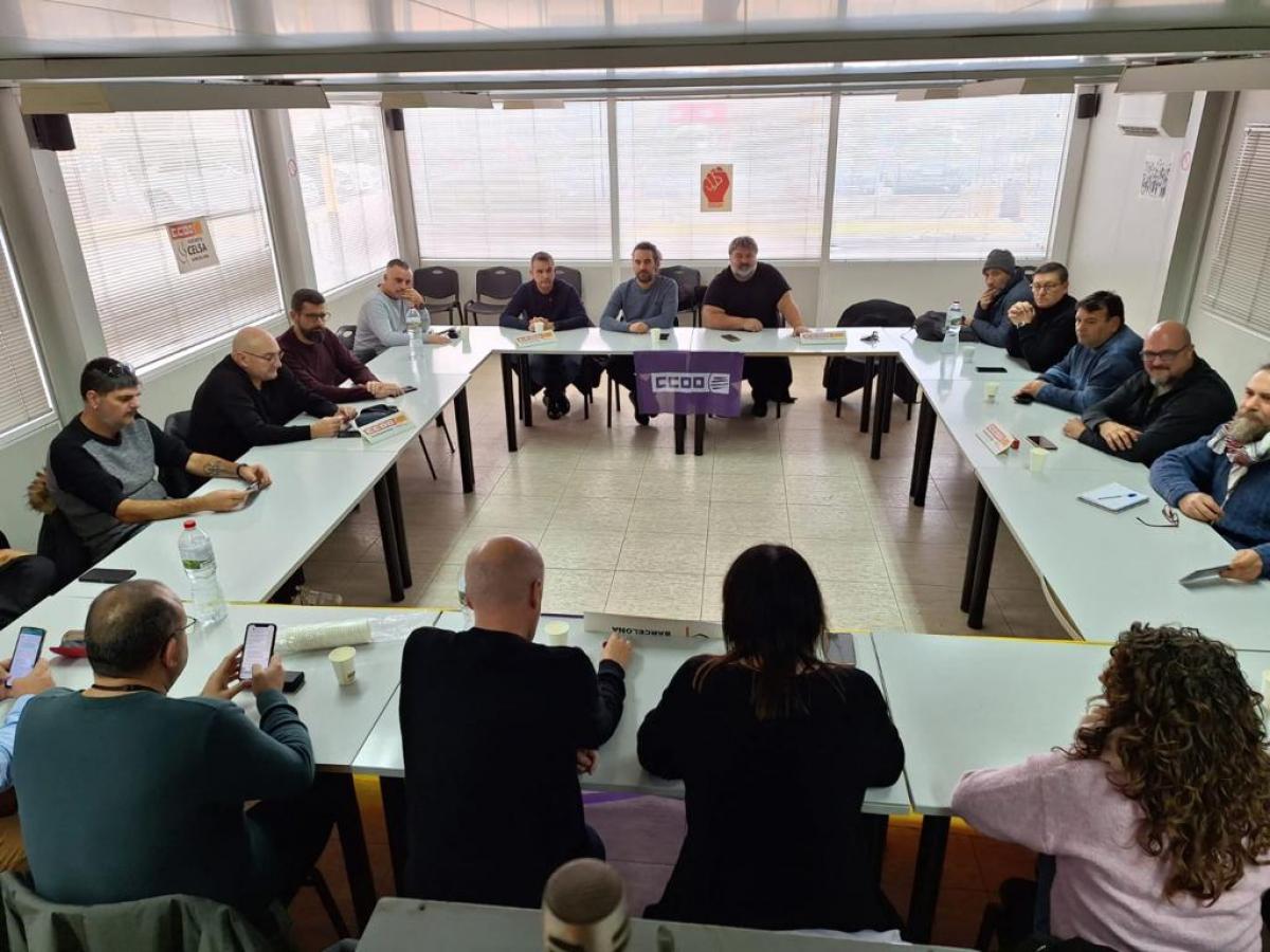 Reunión con las y los delegados de CCOO en Celsa Group