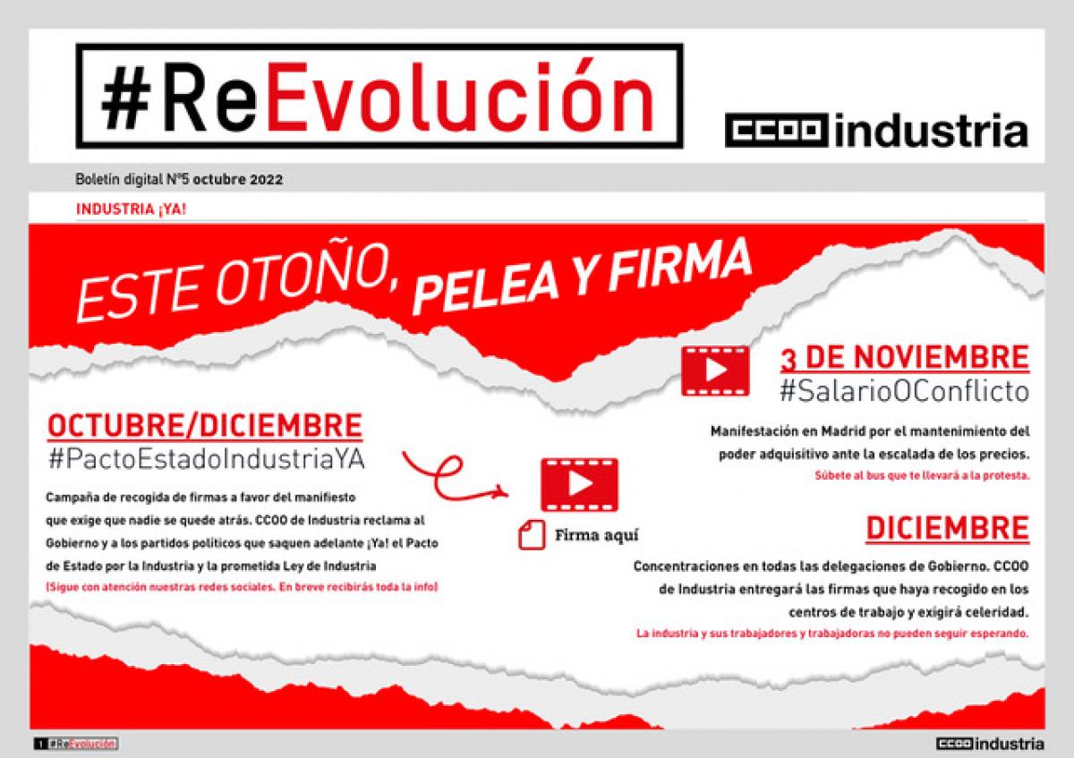 Portada del quinto número de la revista #ReEvolución