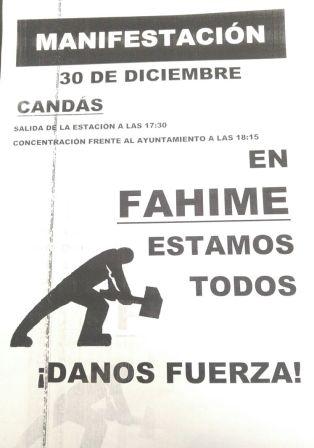 Cartel de la manifestación