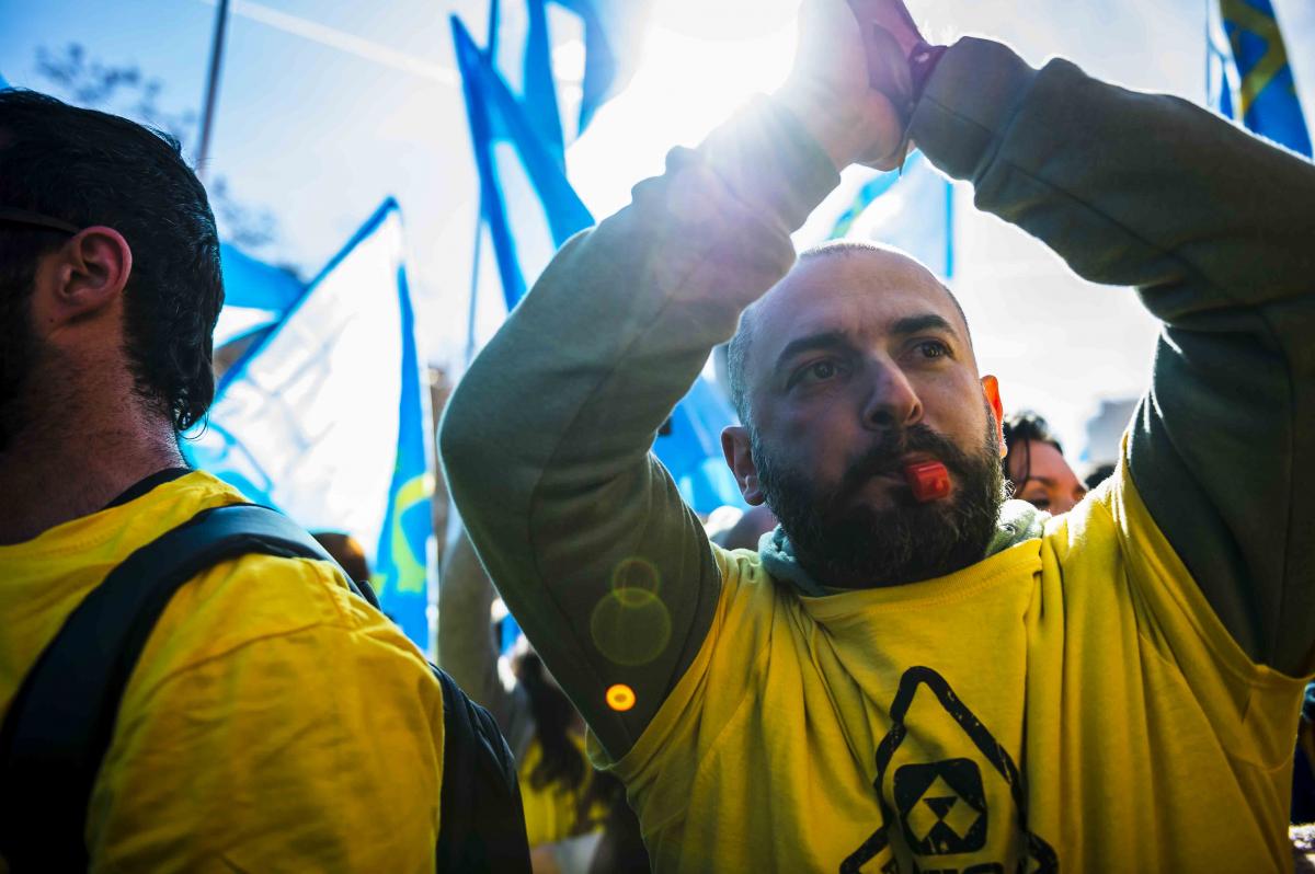 Concentración ante el Ministerio de Industria contra el cierre de Alcoa