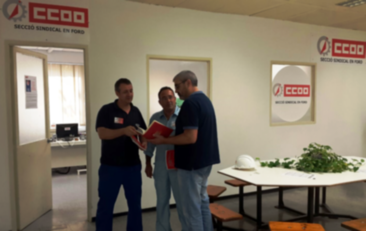 Sección sindical de CCOO en Ford