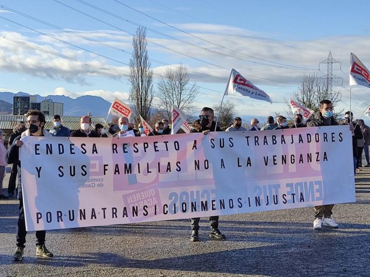 movilizaciones de la plantilla de ENDESA contra los traslados arbitrarios