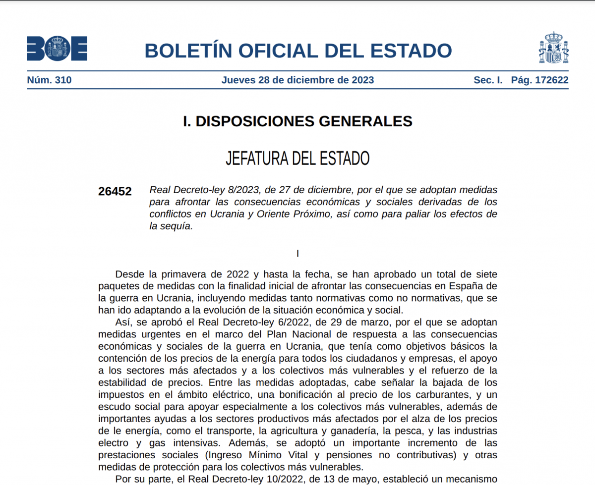 boe 28 diciembre 2023
