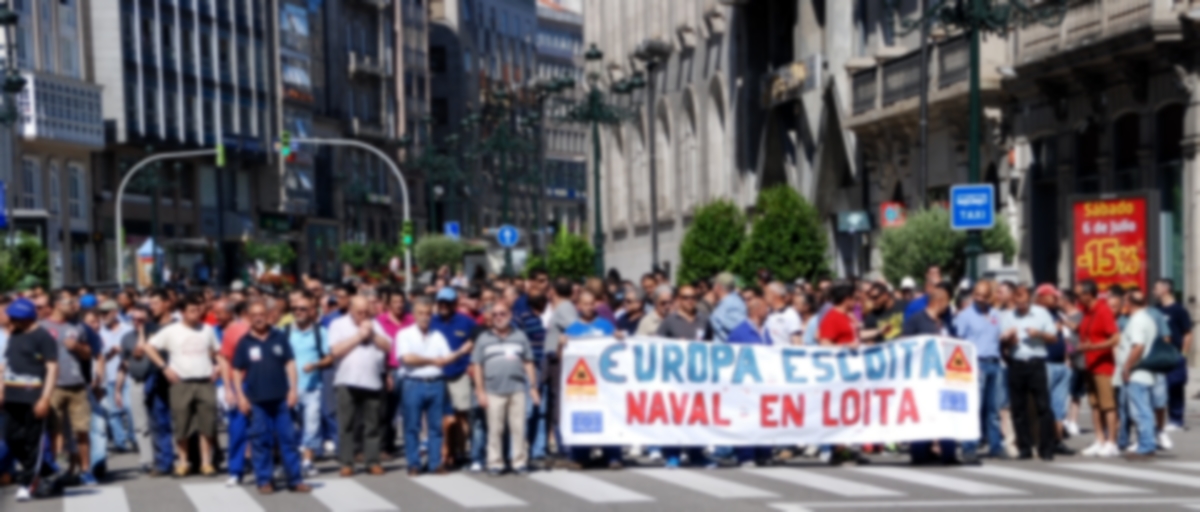  En el año 2013 los trabajadores del naval protagonizaron un intenso calendario de protestas